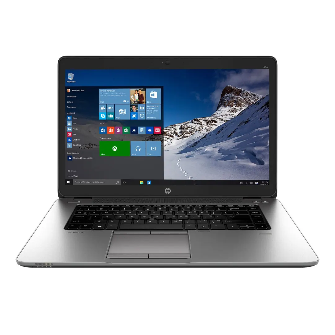 HP EliteBook 850 G2 Laptop Core i5-5300U 8GB DDR3L 256GB SSD Intel HD Graphics 5500 15.6 FHD - Used