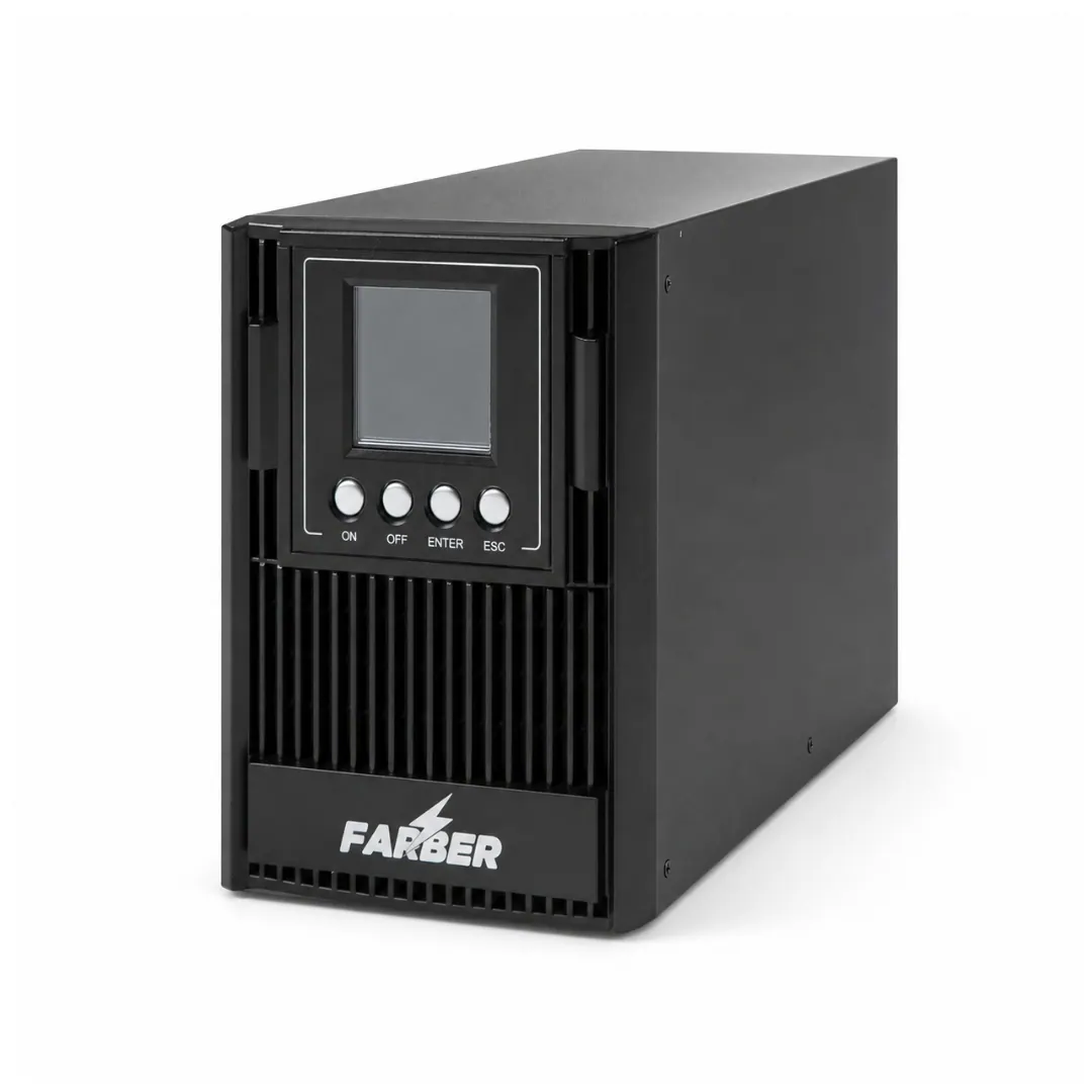 FARBER FA-UPSC-24V-1KVA-1PH Online UPS 1KVA / 900W 4A with 2×12V 9Ah Batteries – 1 Year Warranty