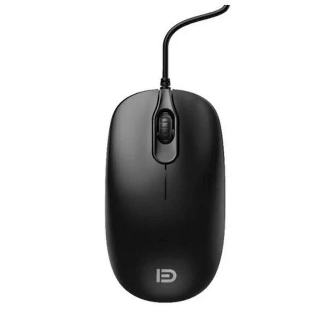 Fude 3800N Wired Office Mouse 1200DPI USB - Black