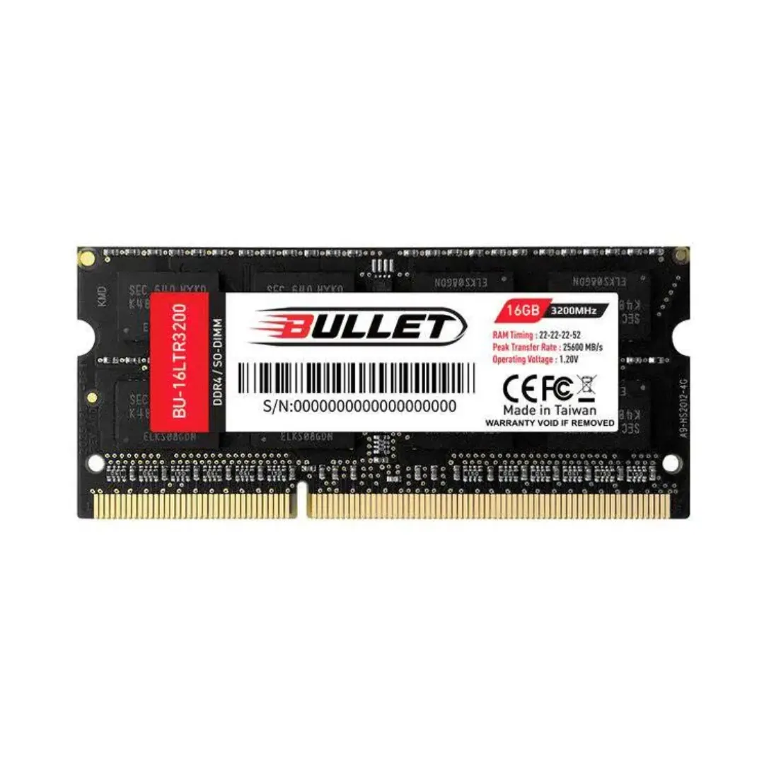 Bullet BU-16LTR3200 16GB DDR4-3200MHz SO-DIMM Laptop RAM