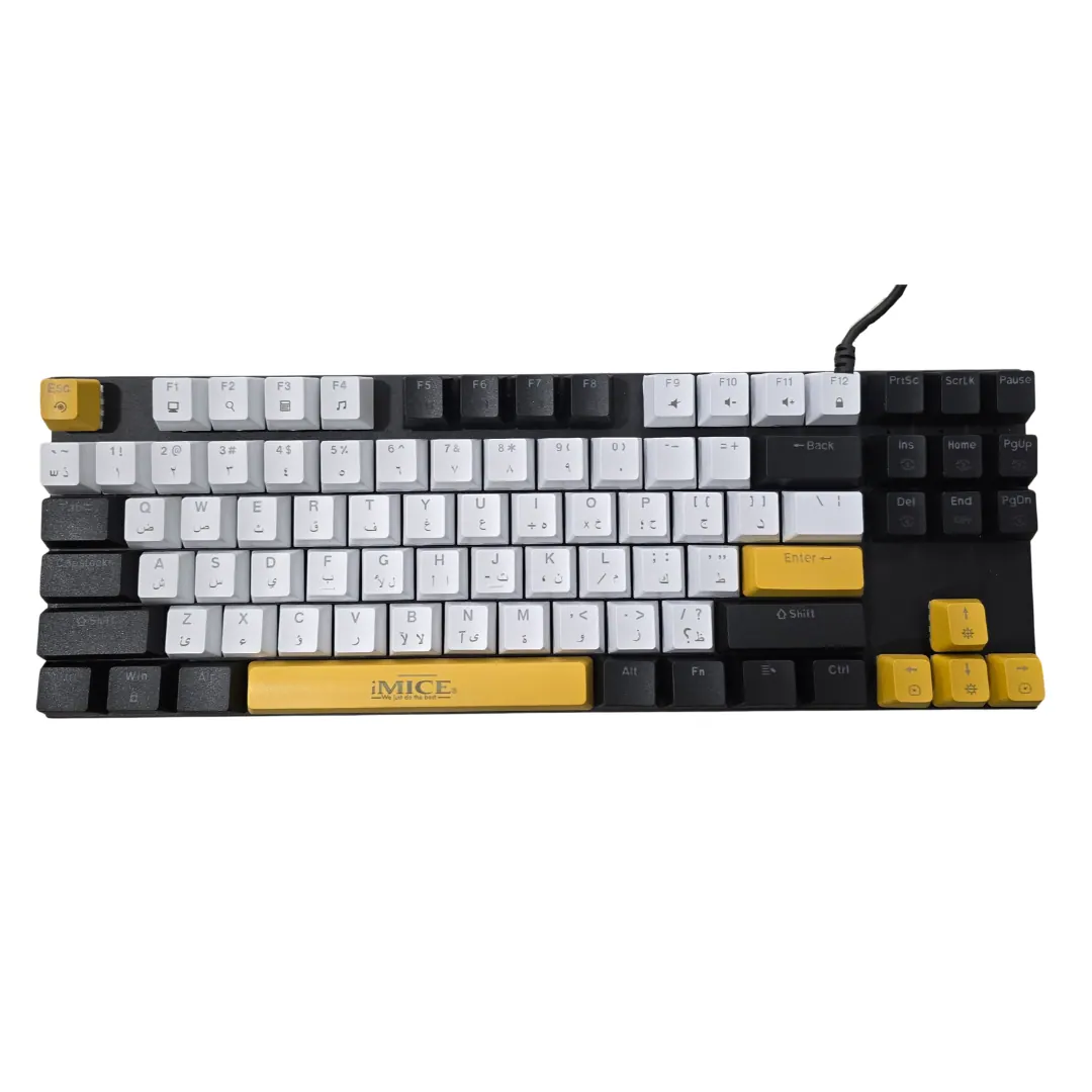 iMice GK-300 RGB Wired Mechanical Gaming Keyboard - Black #