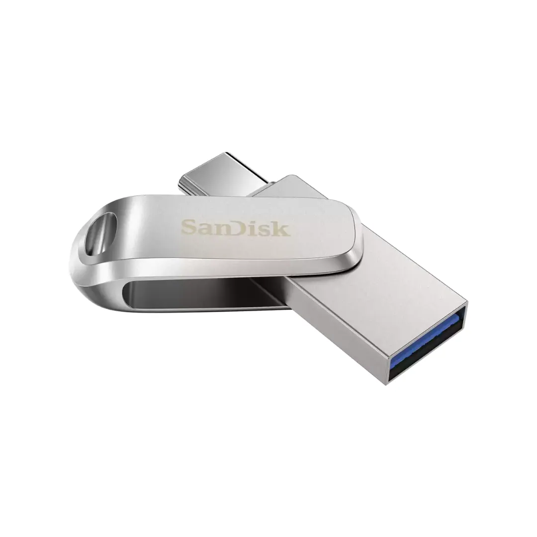 SanDisk Ultra Dual Drive Luxe USB Type-C 1TB USB 3.2 Gen 1 Flash Drive Up to 400MB/s Read – Silver