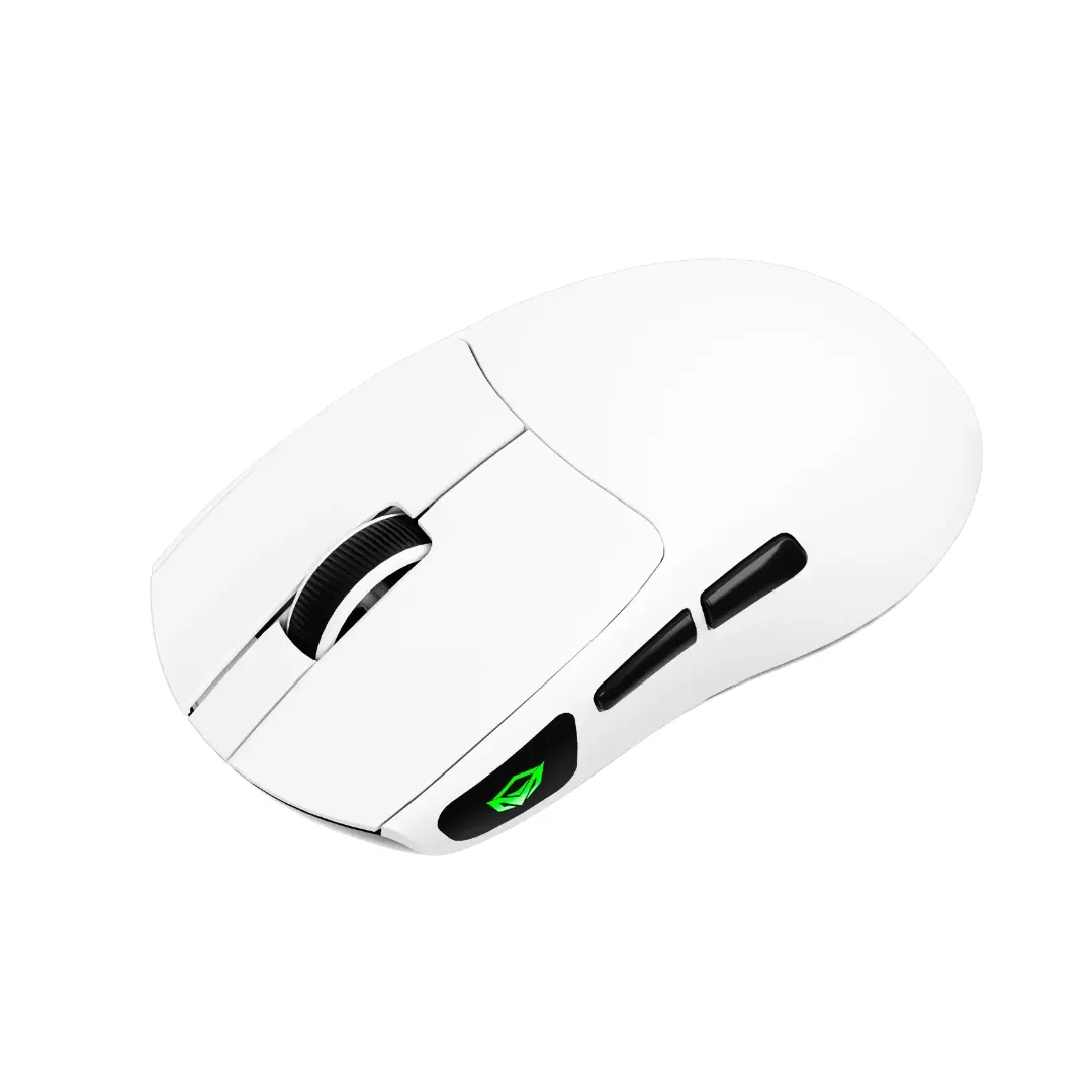 Meetion GW12 Tri-Mode RGB Wireless Gaming Mouse 12800 DPI 57g Bluetooth / 2.4GHz / Wired - White #