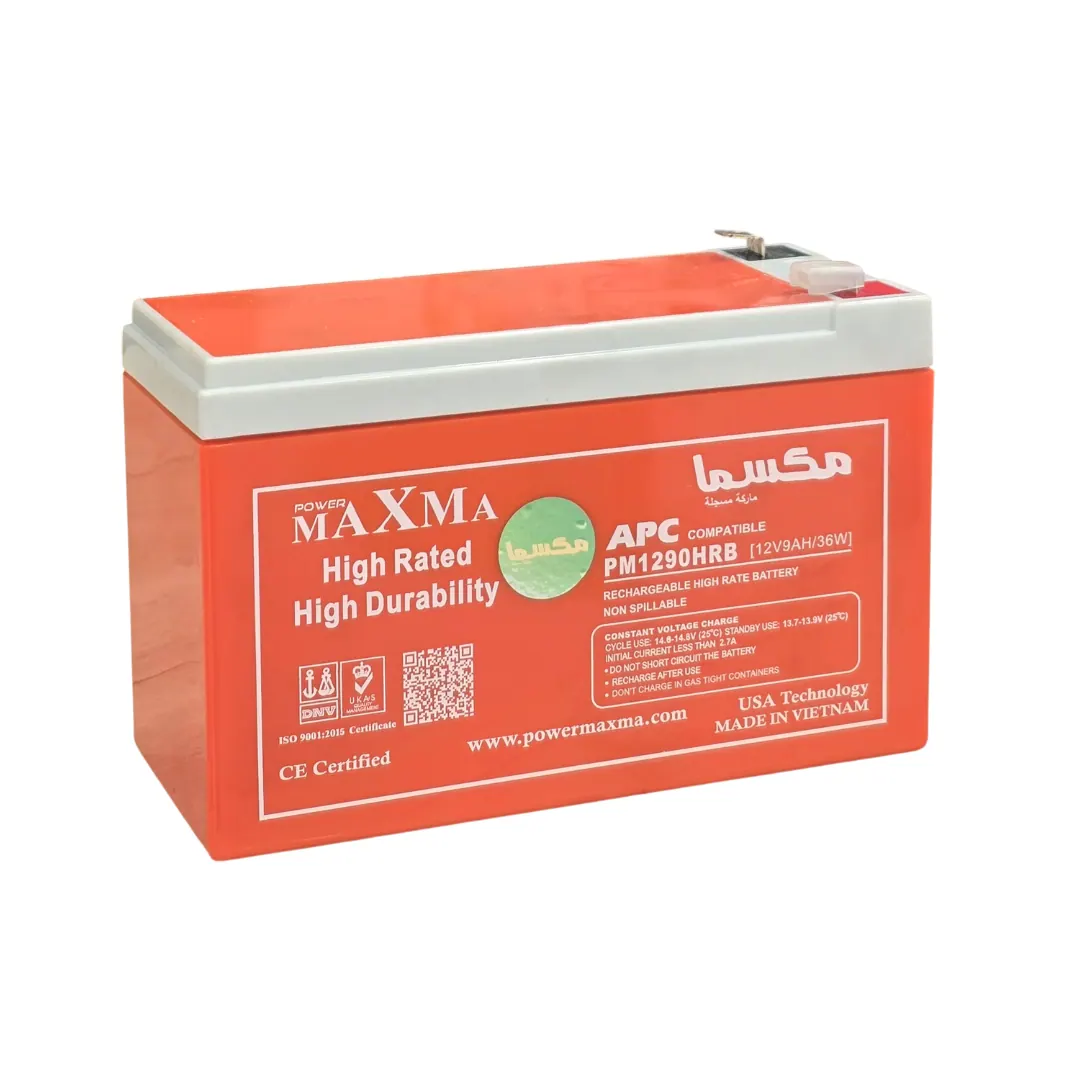 Power Maxma PM1290HRB 12V 9Ah 36W High-Rate Sealed Rechargeable UPS Battery – APC Compatible