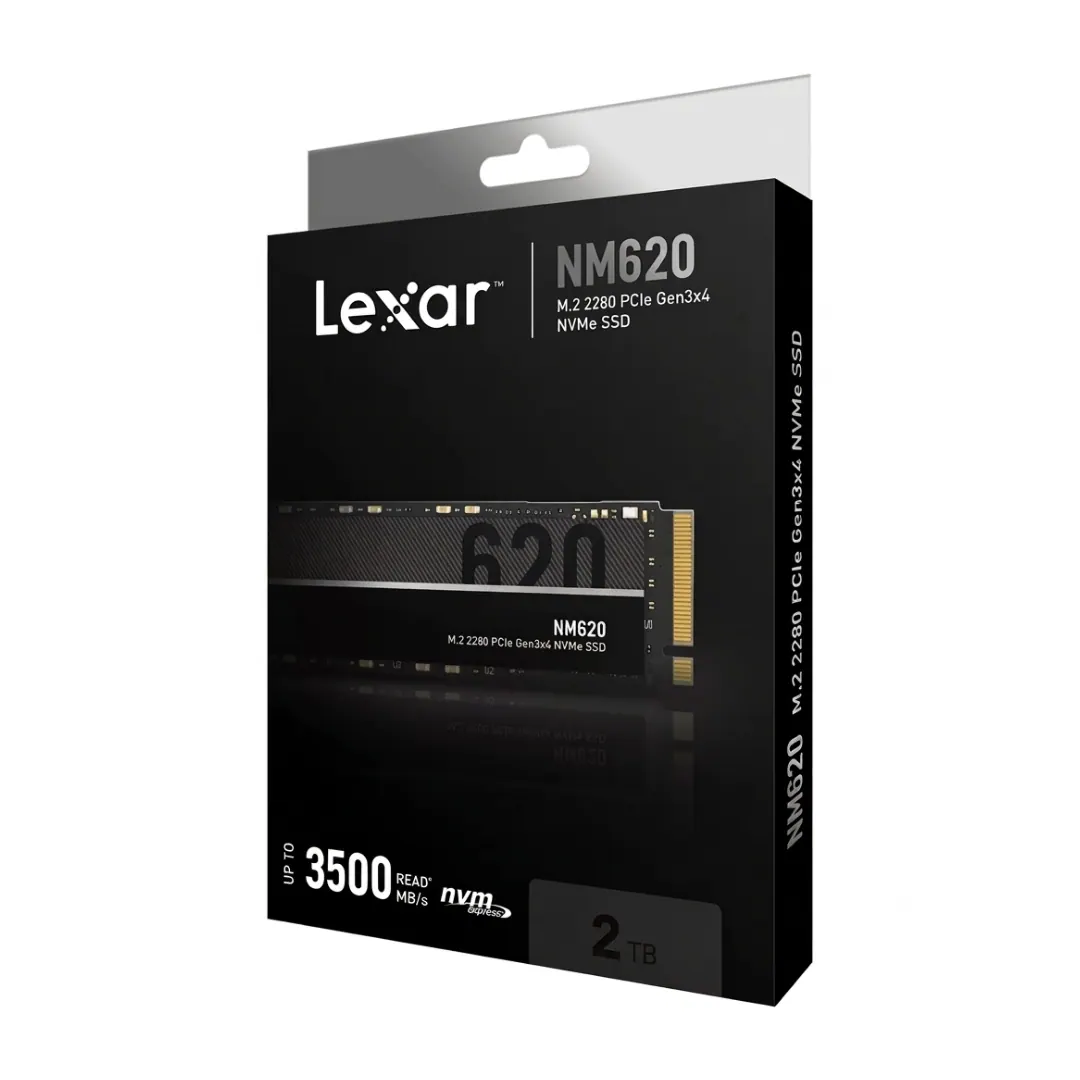 Lexar NM620 2TB M.2 2280 PCIe Gen3 x4 NVMe SSD – Up to 3500MB/s