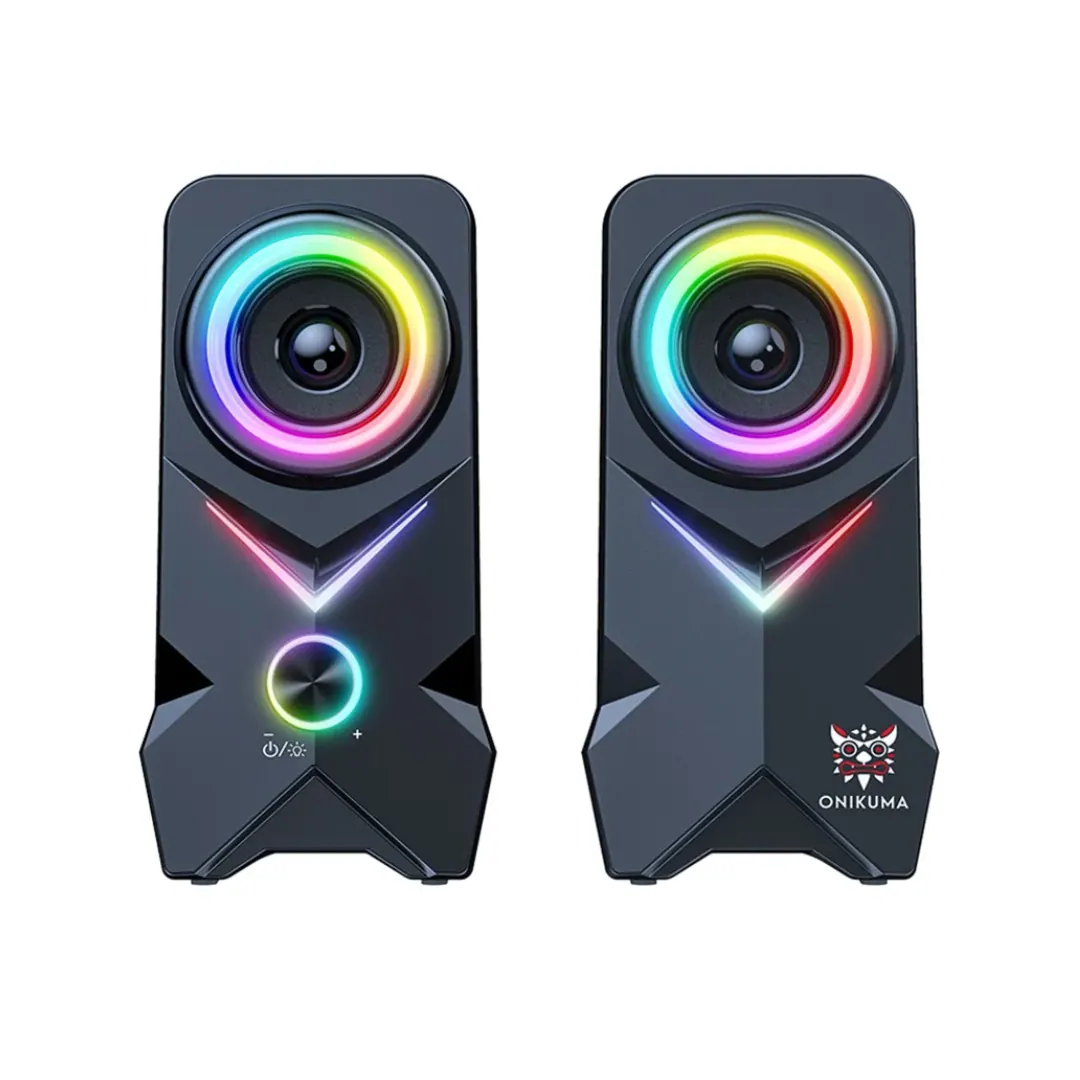 ONIKUMA L2 RGB Bluetooth & USB Powered 2.0 Gaming Speaker Set – Black