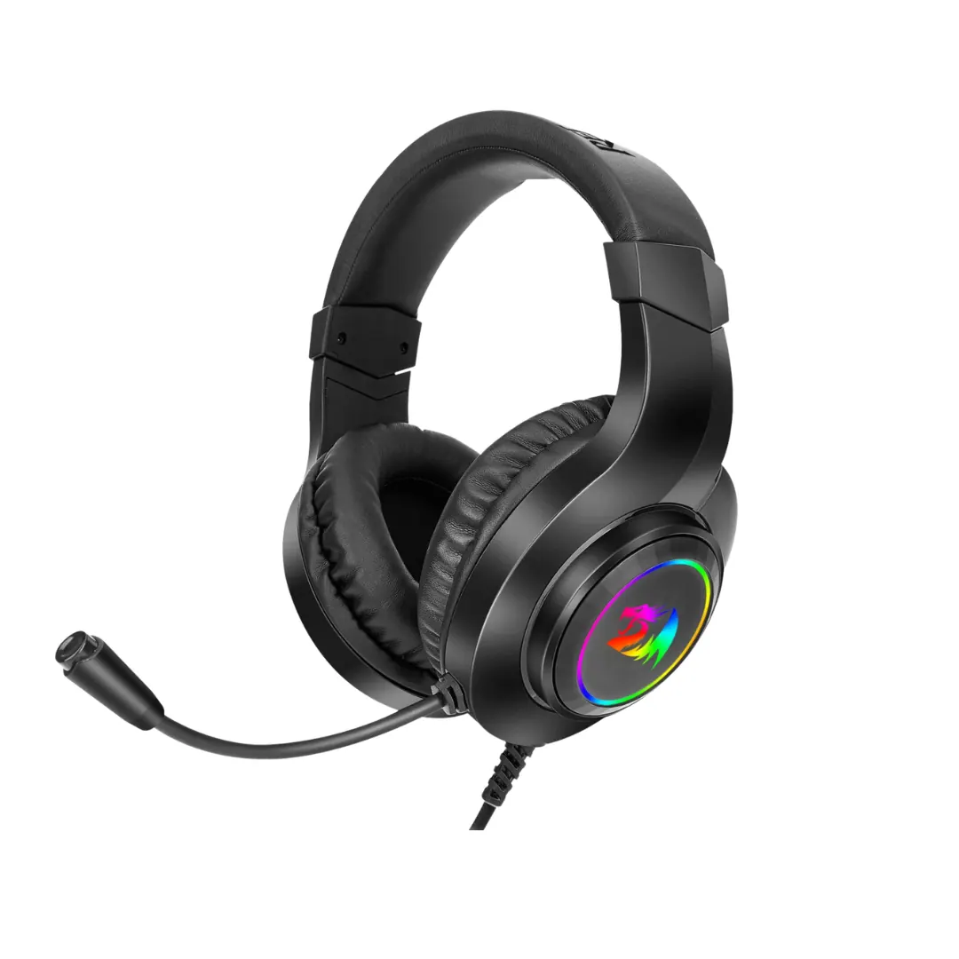 Redragon Hylas H260RGB Wired Gaming Headset – 50mm Drivers, Stereo Sound, 3.5mm + USB