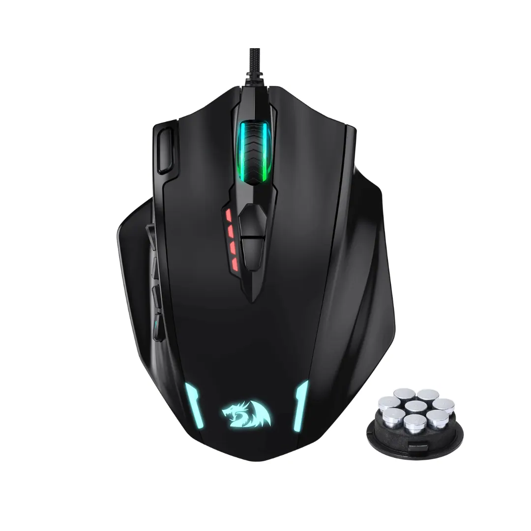 Redragon M908 Impact RGB MMO Wired Gaming Mouse 12400DPI