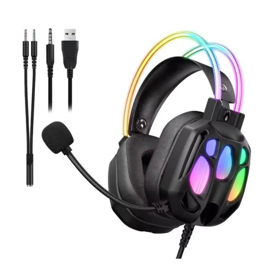 ONIKUMA X89 RGB 3.5mm Wired Gaming Headset with 50mm Drivers – Black