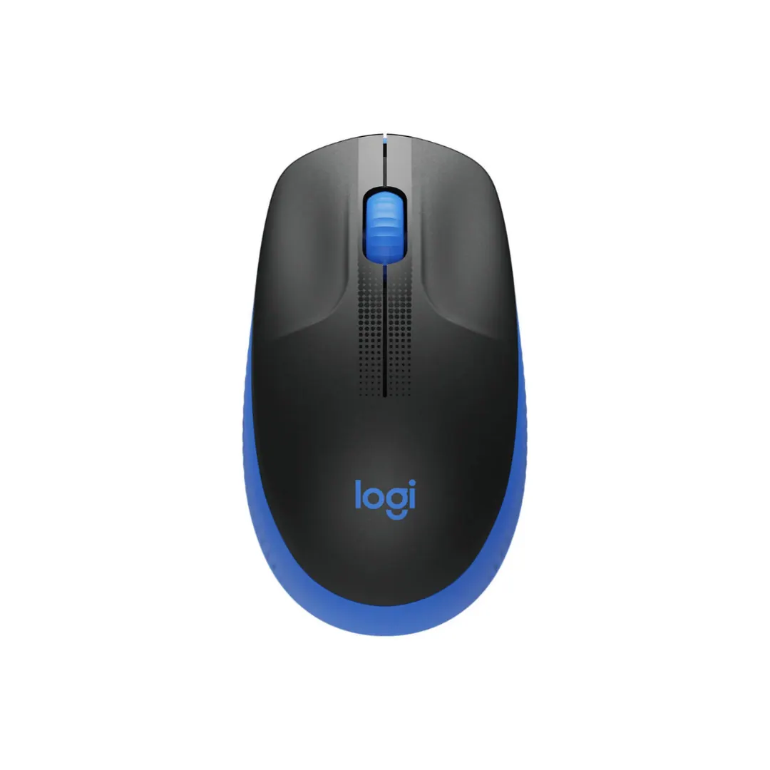 Logitech M190 Full-Size Wireless Mouse – Blue