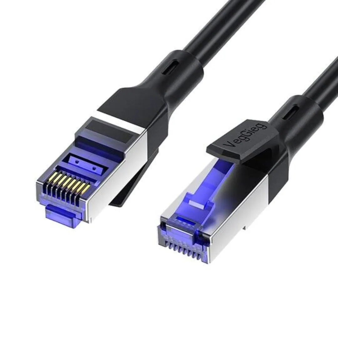 VegGieg V-E712 CAT7 RJ45 FTP Ethernet Patch Cable 2m – 10Gbps 600MHz