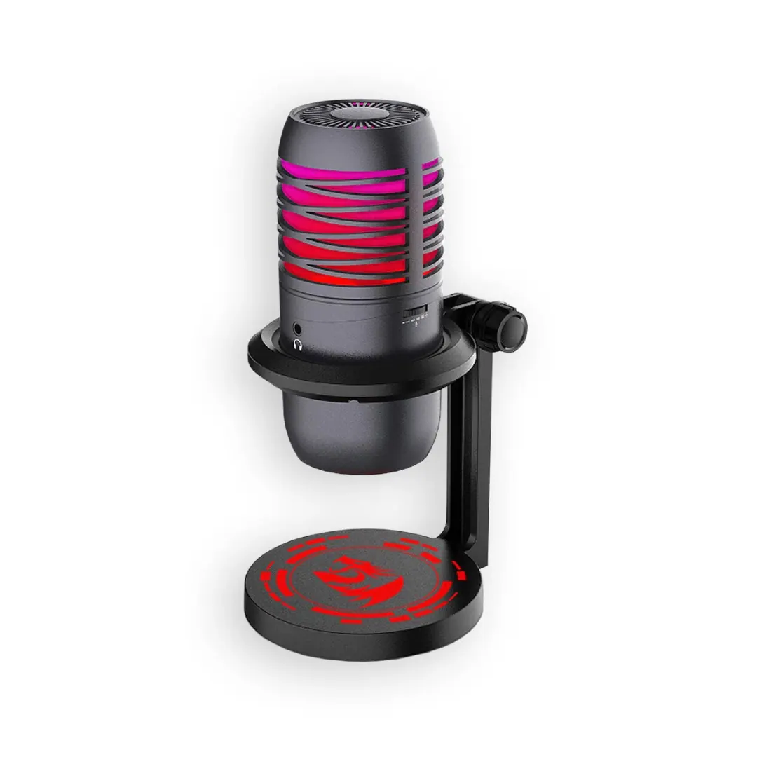 Redragon Nebula GM211 RGB USB-C Condenser Gaming Microphone – Black