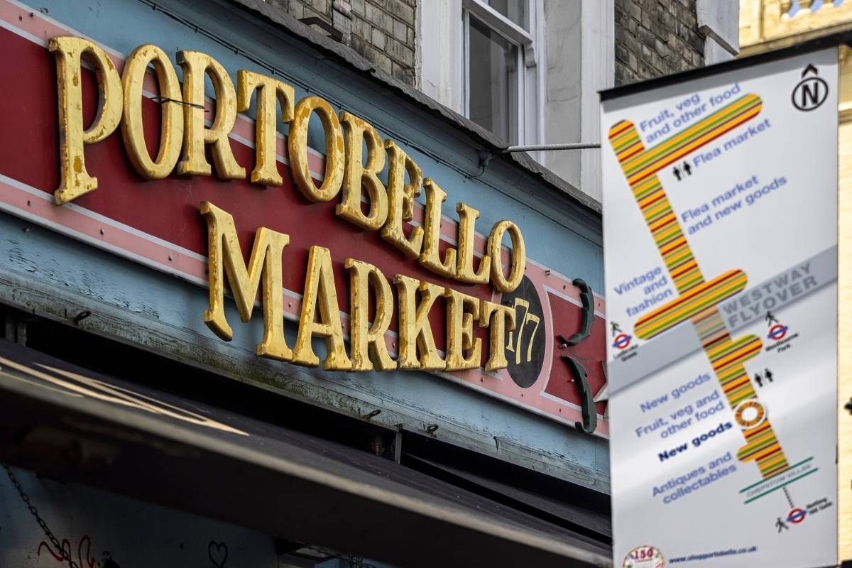 Notting Hill ve Portobello Road Market