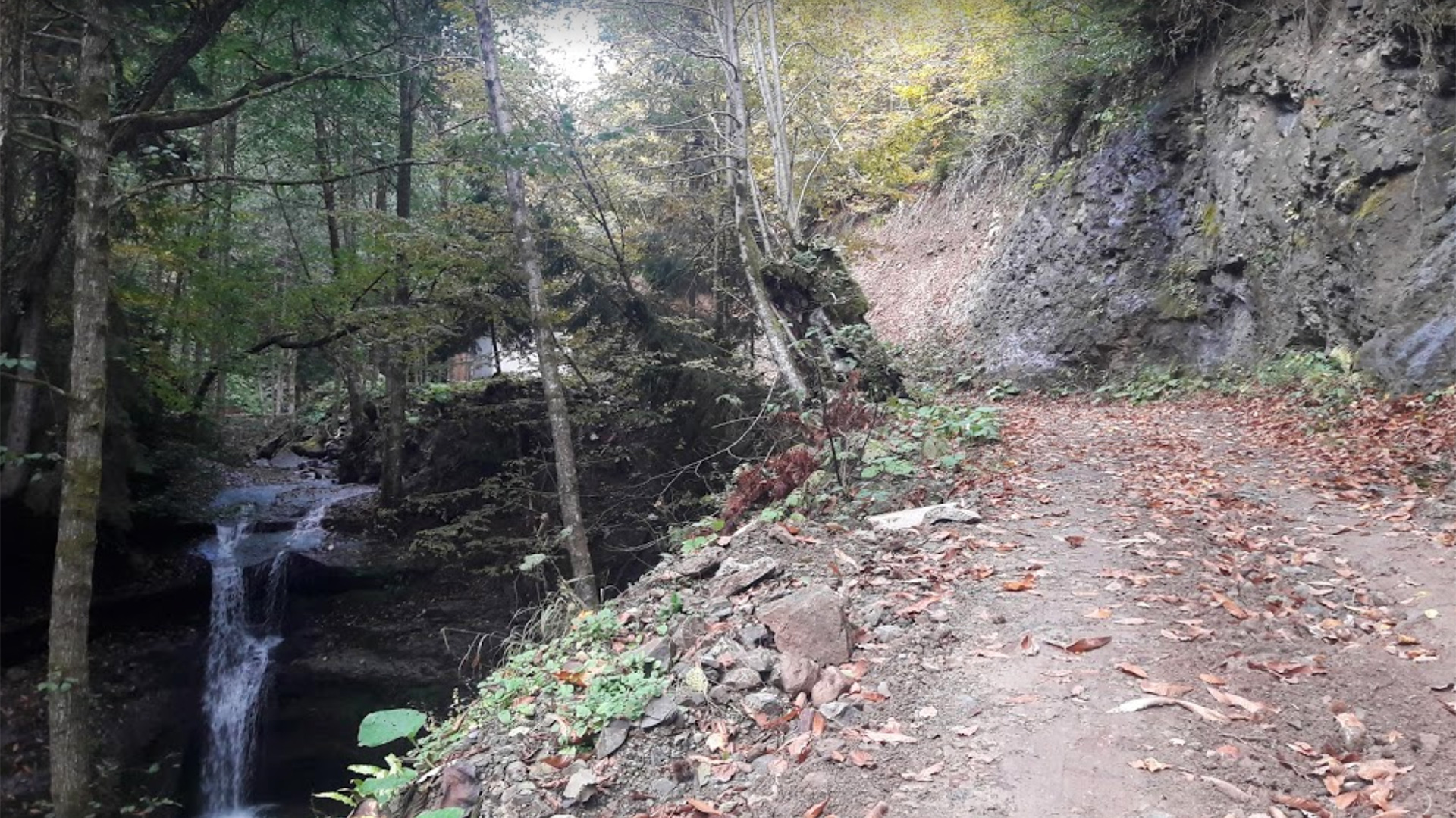 Perforated Rock Waterfall