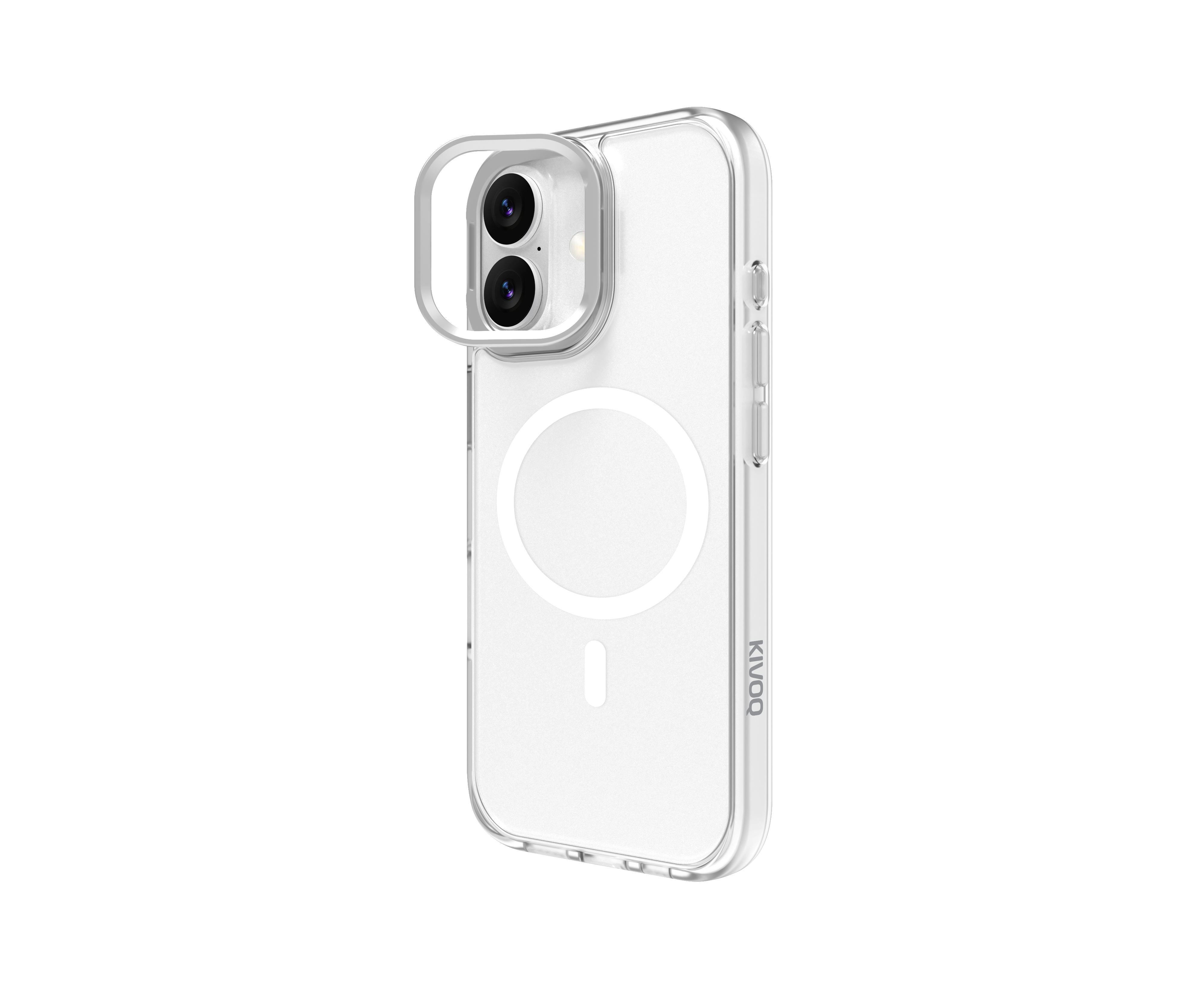 Image of KIVOQ KlarMag Case TPU + PC Clear Magnetic Case | Lens Frame Stand | Military Grade Drop Resistance | ScratchResistant | Premium Ultra Thin | Hard PC Back variant