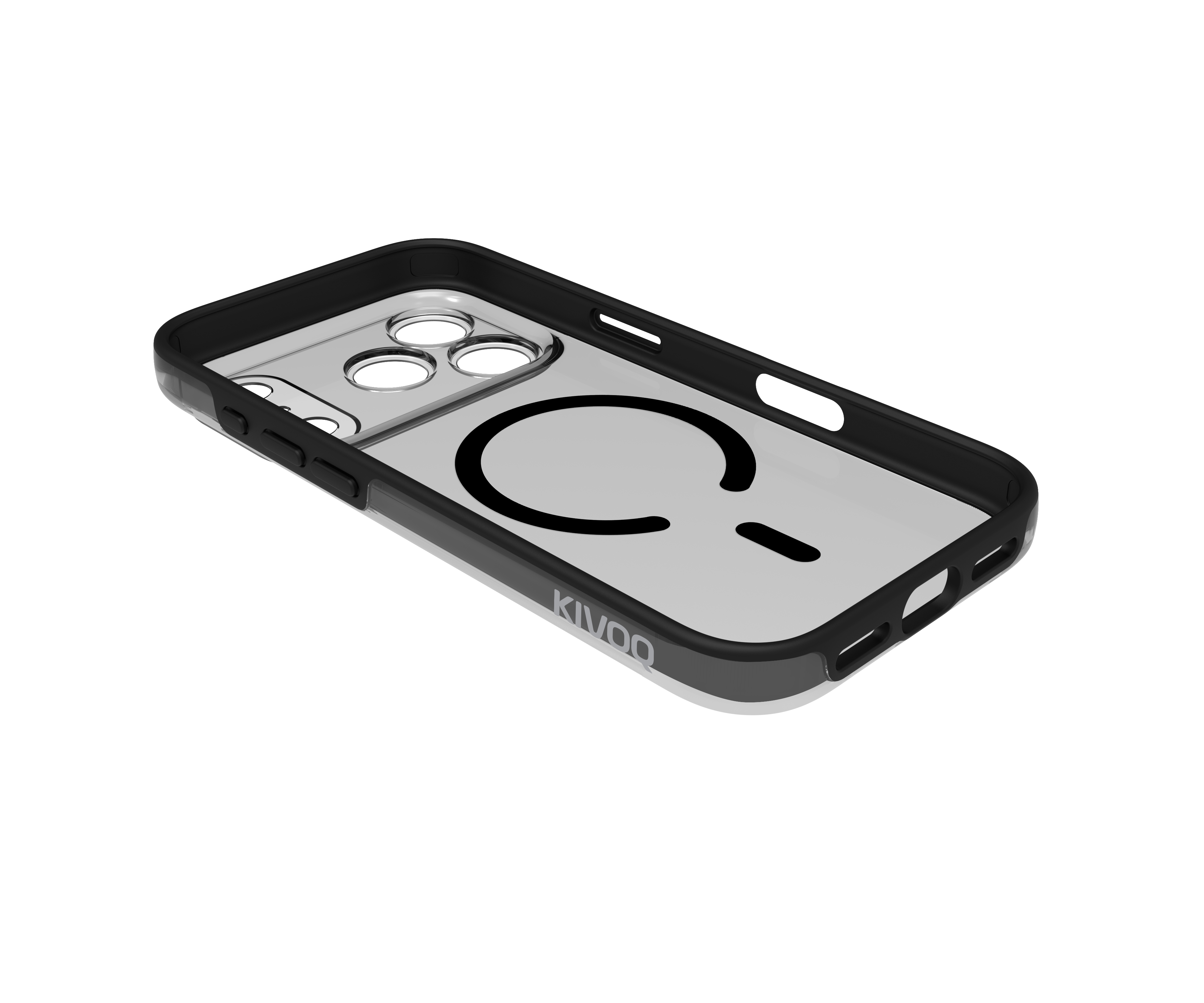 Image of KIVOQ SchwarzMag StealthCase Pro TPU + PC | Military Grade Strength | ScratchResistant | Smudge Free Finish | Durable Anti-Scratch | Raised Edge Protection variant