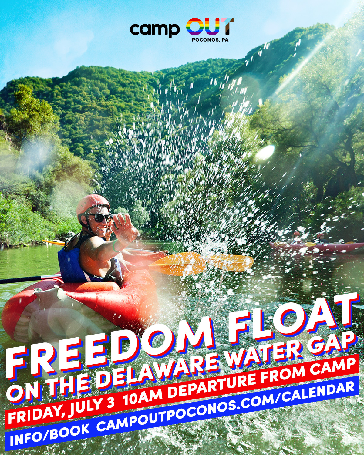 Freedom Float on the Delaware Water Gap