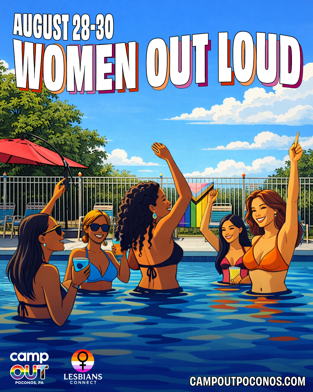 Women OUT Loud at Camp OUT Poconos In Partnership with Lesbians Connect