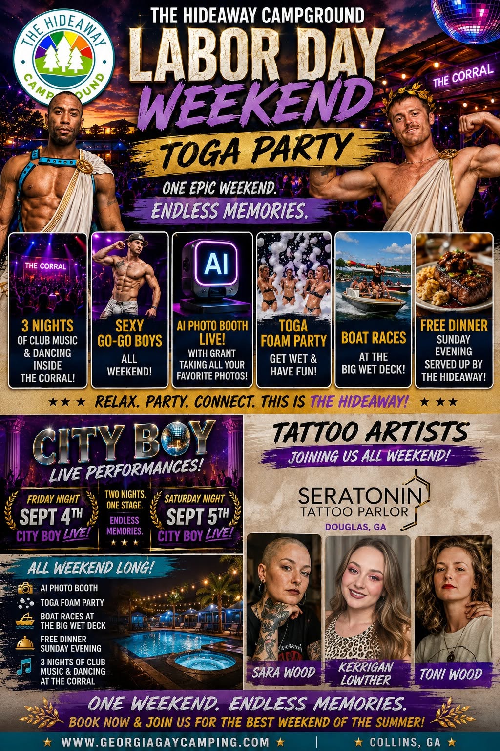 Labor day weekend Toga party!