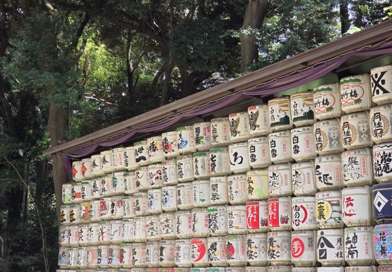 明治神宮 - 奉獻酒樽