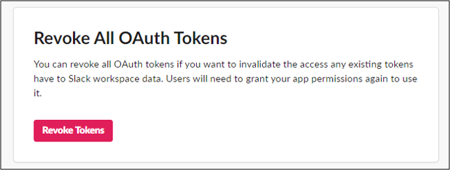 撤銷 OAuth Token