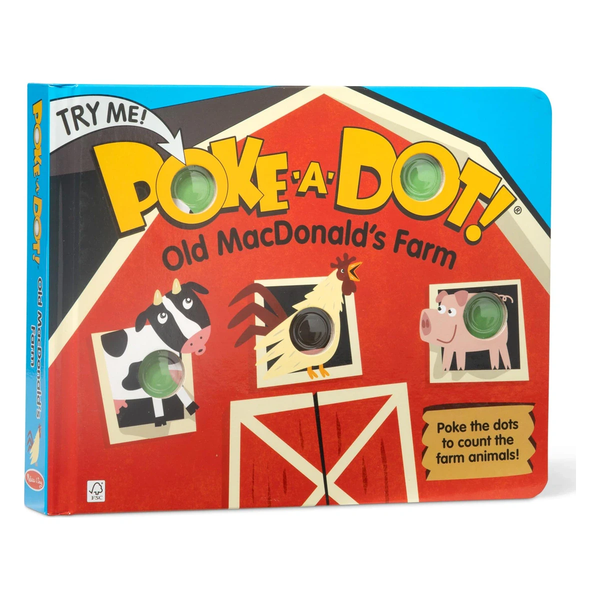 Melissa & Doug Poke-a-Dot! Old MacDonald's Farm Board Book