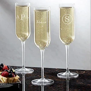 Personalized Champagne Flute — Engraved Name