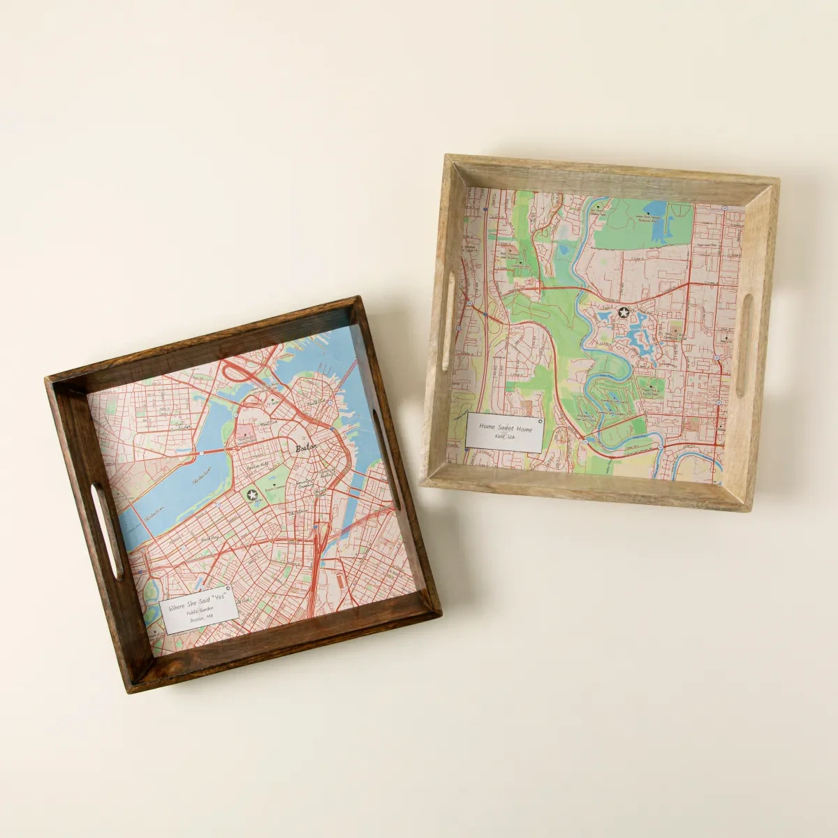 Custom Map Serving Tray