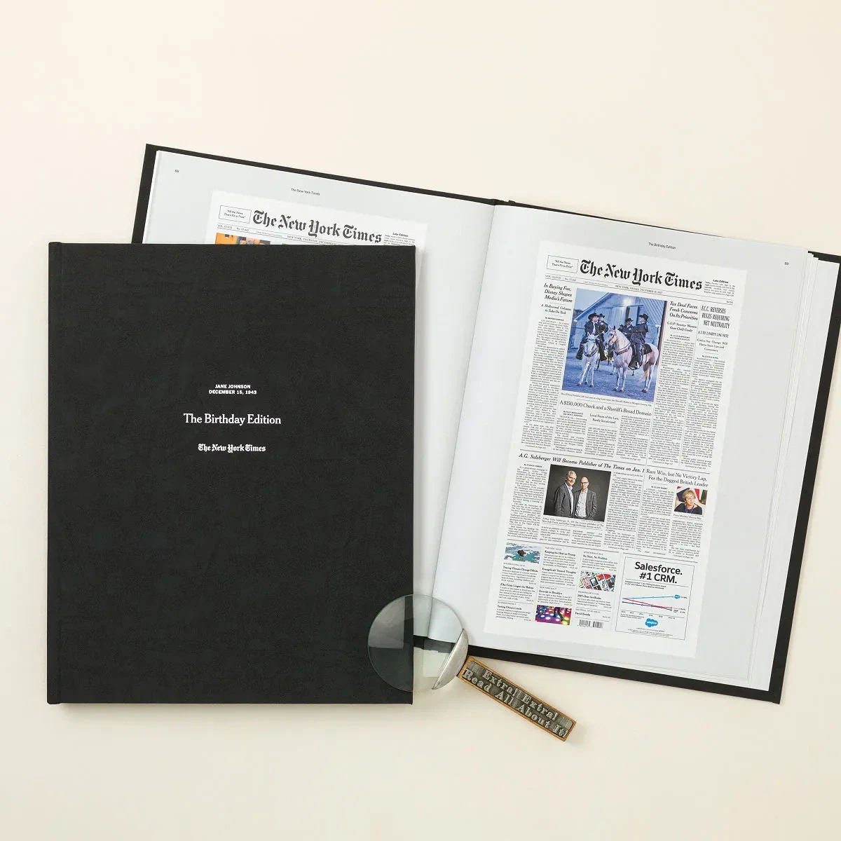 New York Times Premium Custom Birthday Book