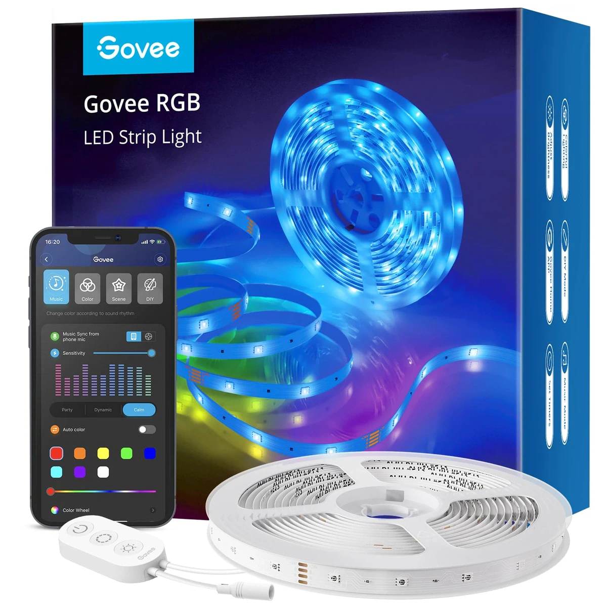 Govee Smart RGB LED Strip Lights (16.4 ft)
