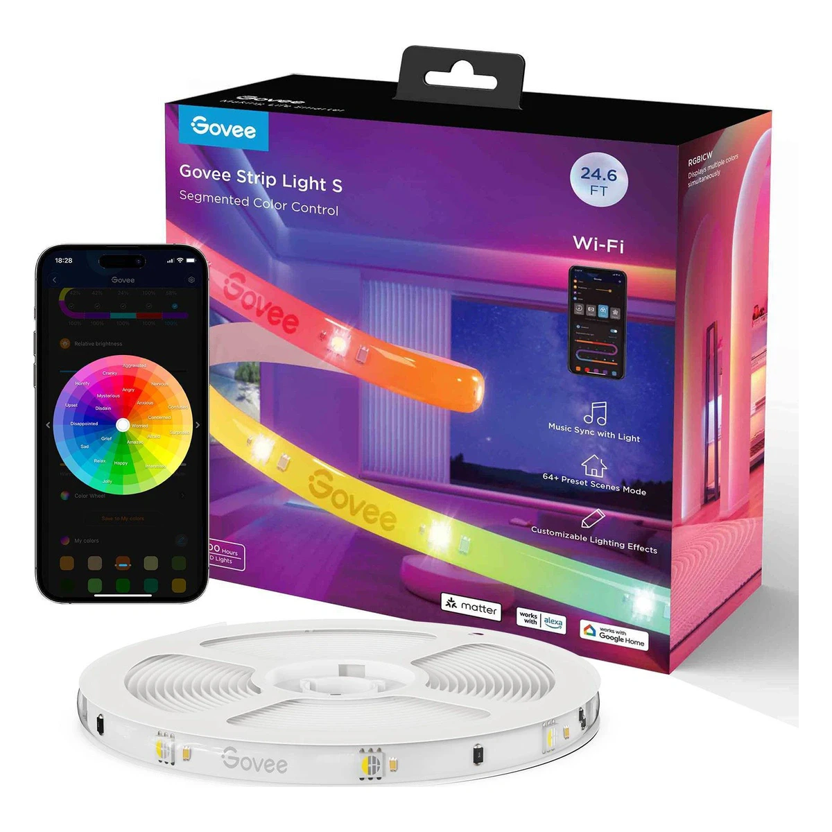 Govee RGBIC Pro 24.6 ft LED Strip Lights