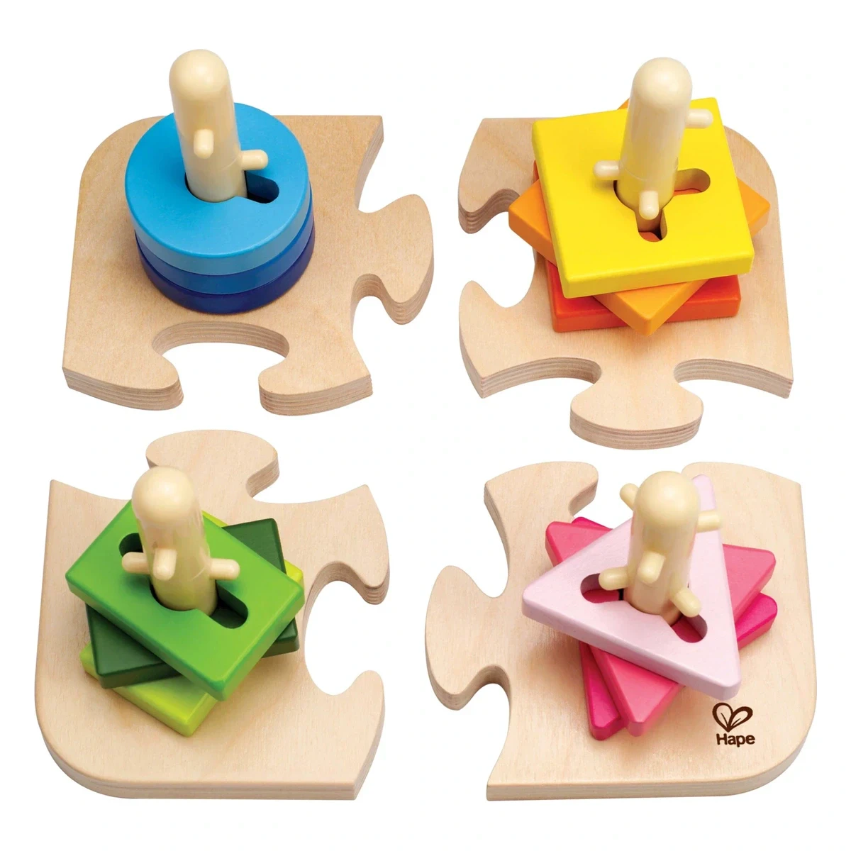 Hape Creative Peg Puzzle (16 Pieces)