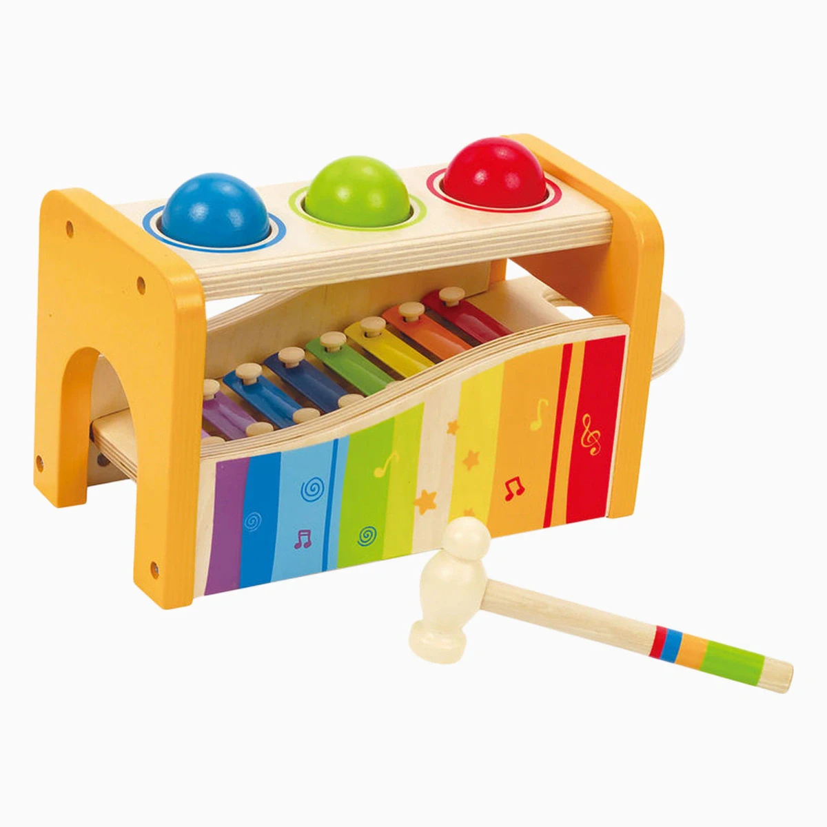 Hape Pound & Tap Bench with Slide-Out Xylophone