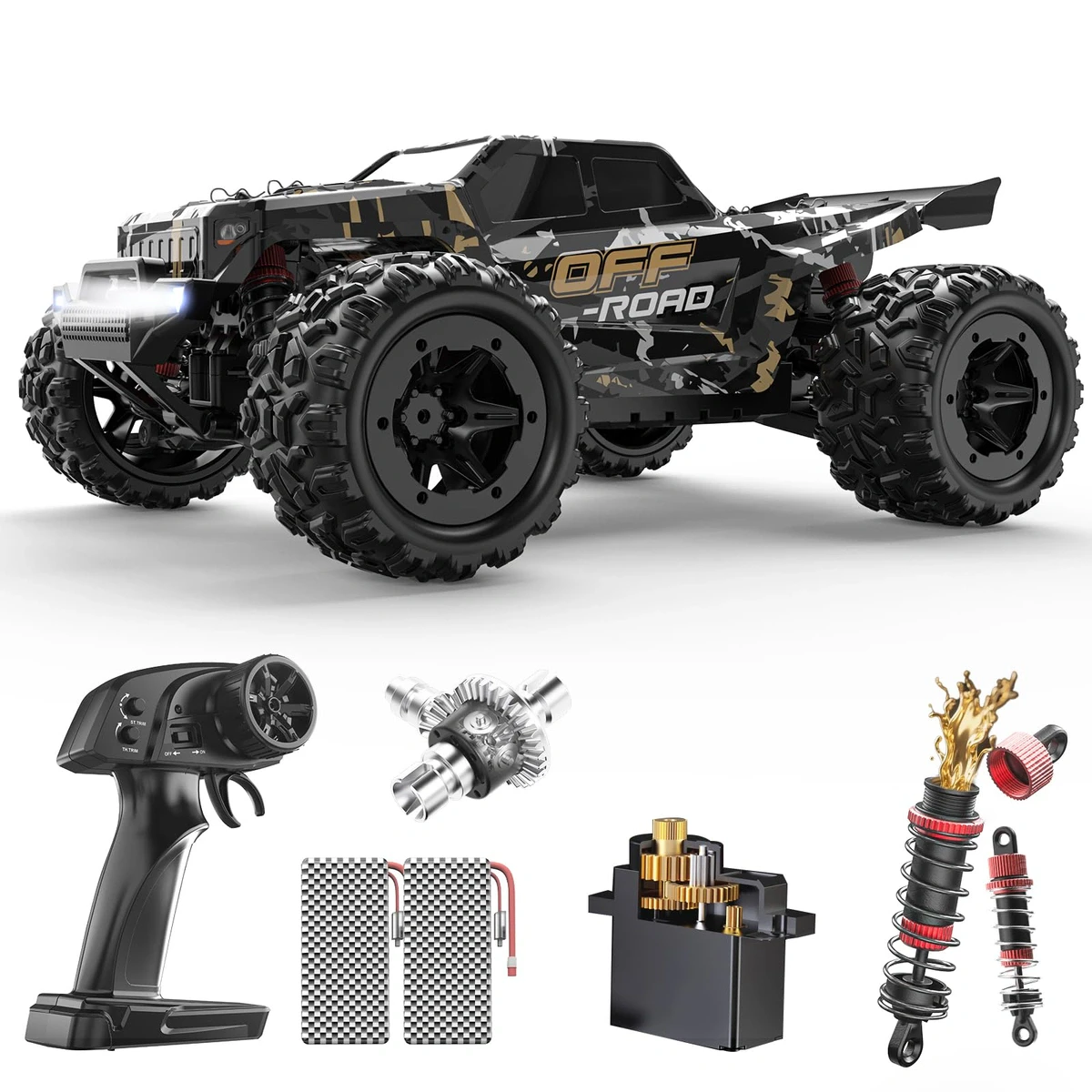 DEERC 9309E All-Terrain Fast RC Car (4WD, 40 KPH)