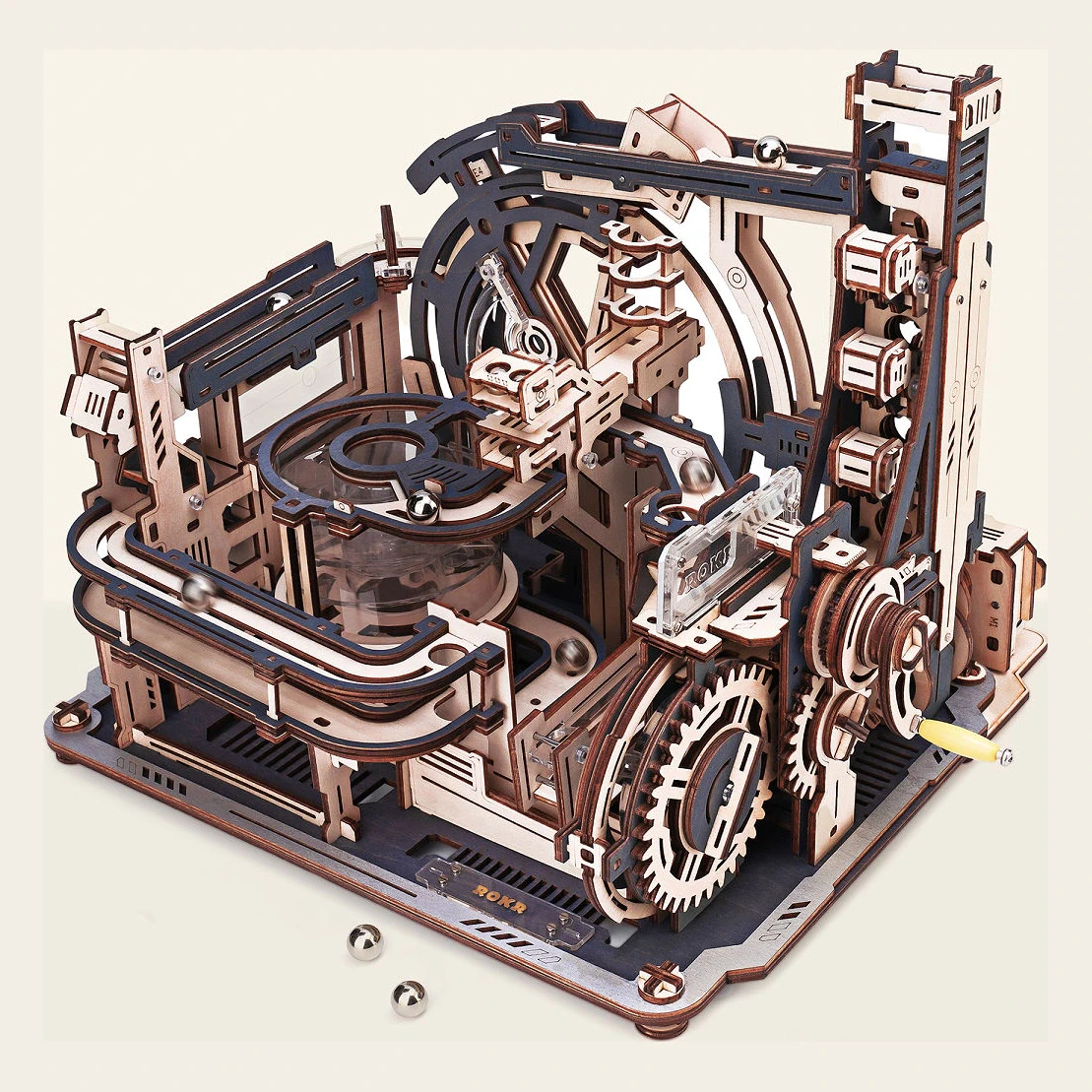 Marble Run DIY Building Kit (Wooden, 8 ft track)