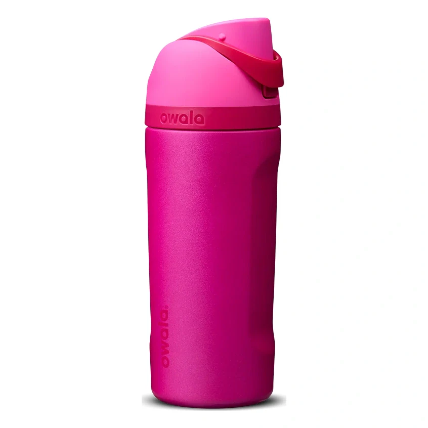 Owala Kids' FreeSip Insulated Stainless Steel Water Bottle, 16 oz (Read My Lips)