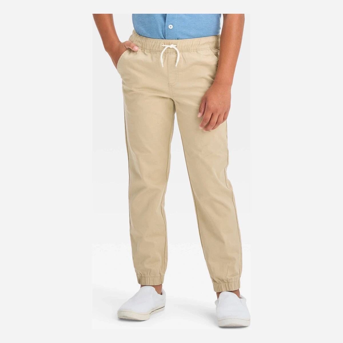 Cat & Jack Boys' Stretch Woven Jogger Pull-On Pants