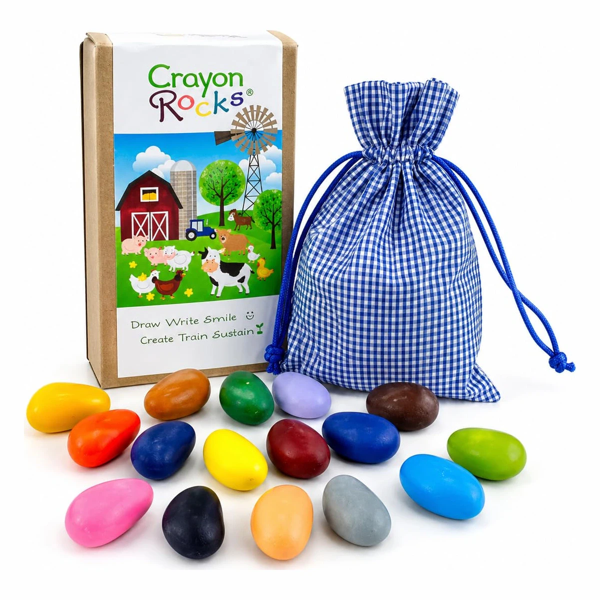 Crayon Rocks, 16 Count Soy Wax Crayons