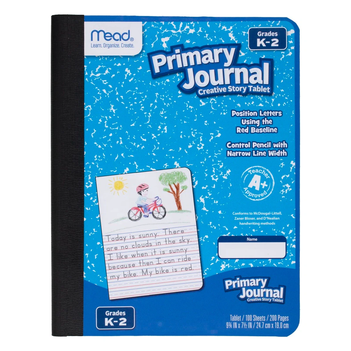 Mead Primary Journal, Grades K-2 (picture box + dashed midline)