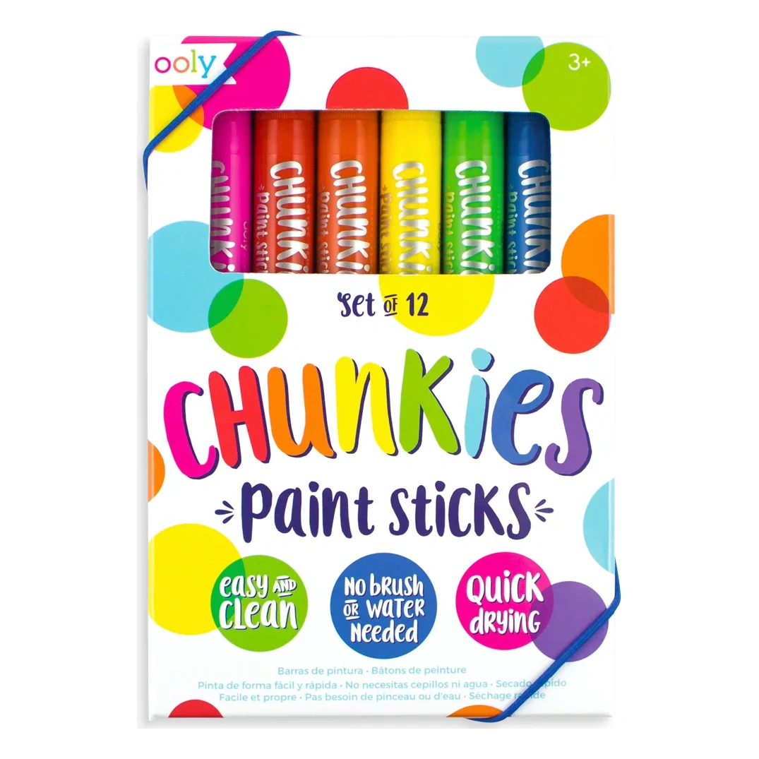 OOLY Chunkies Paint Sticks, Set of 12