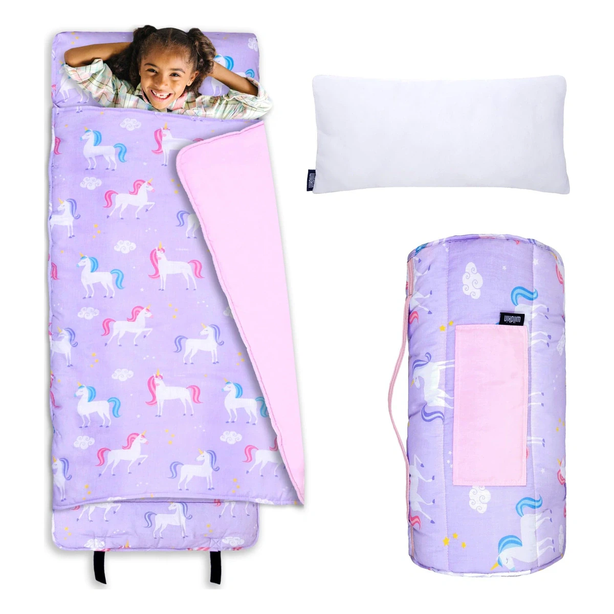 Wildkin Kids Original Nap Mat with Pillow and Blanket