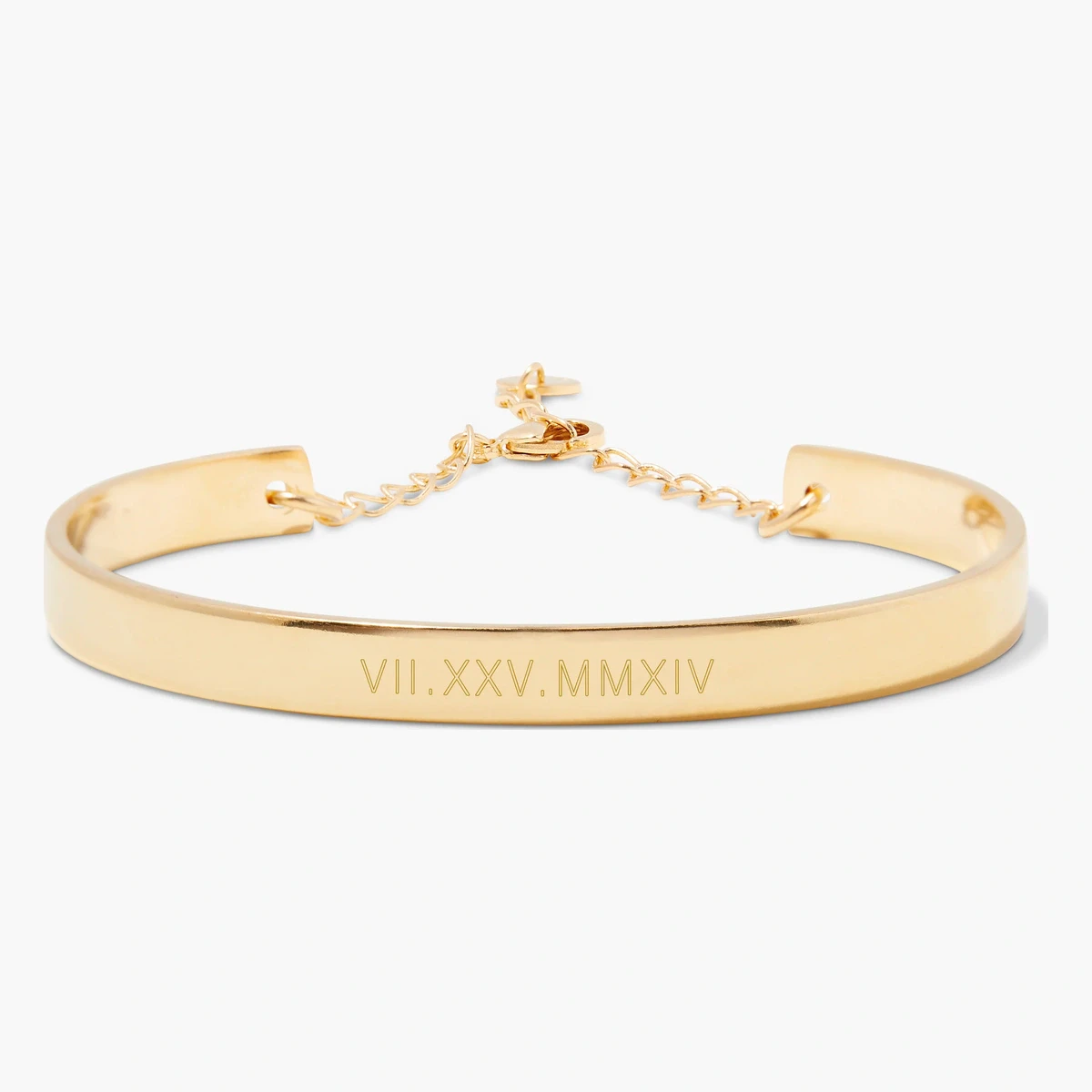 Brook & York Gwen Roman Numeral Cuff Bracelet