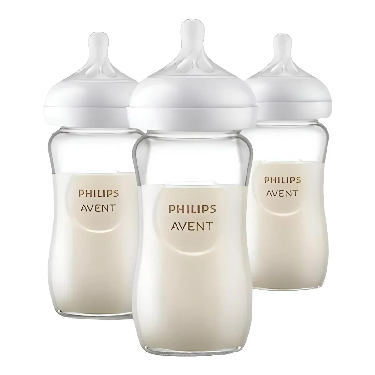 Philips Avent Glass Natural Baby Bottles (8oz, 3-Pack)