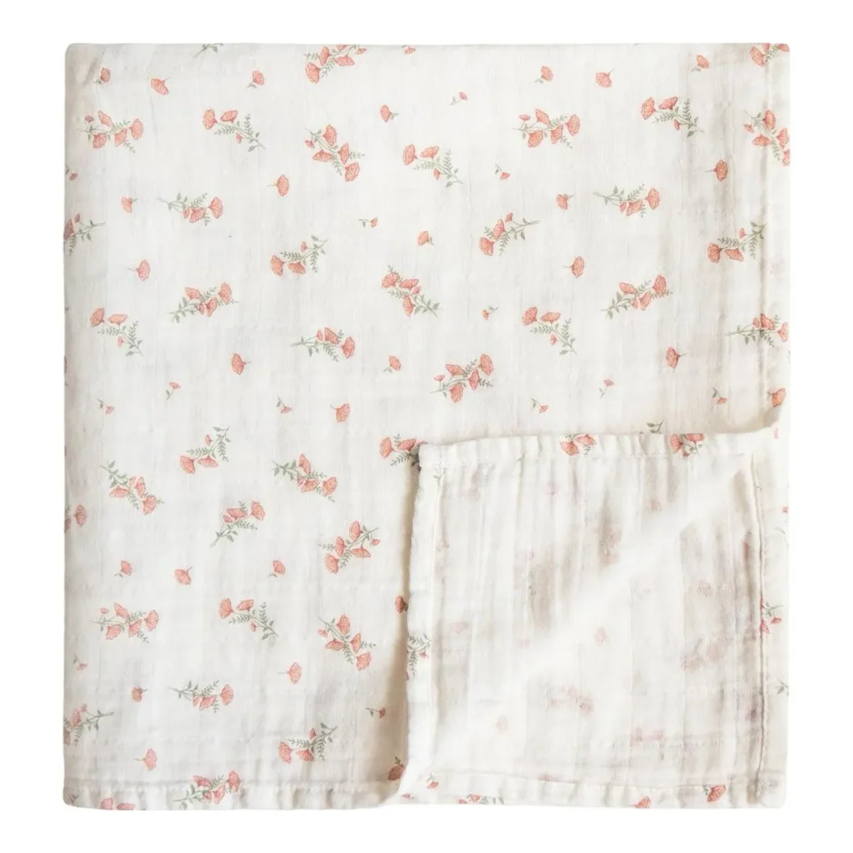 Mushie Organic Cotton Muslin Swaddle Blanket