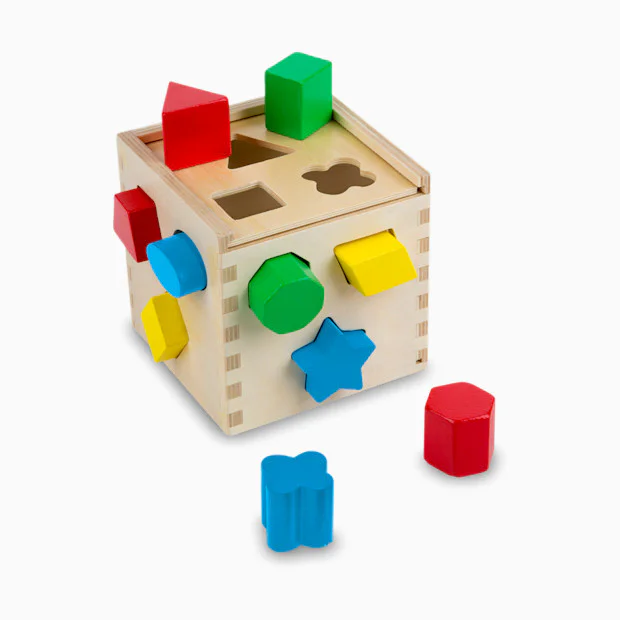 Melissa & Doug Shape Sorting Cube (12 Shapes)