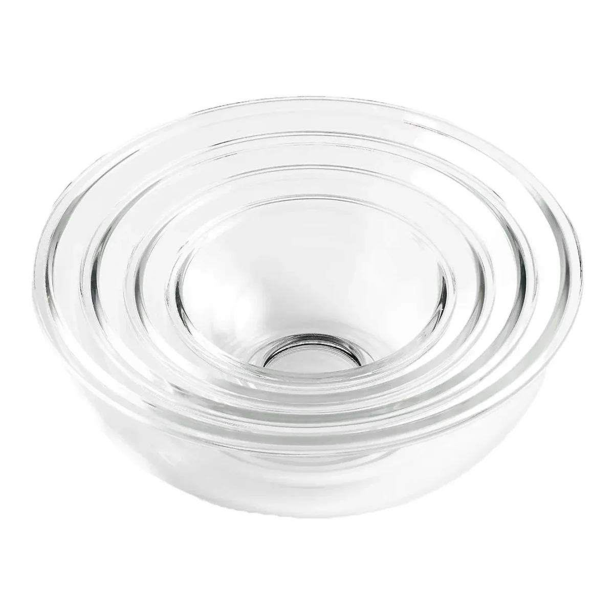 Nesting Glass Mixing Bowls, Set of 4
