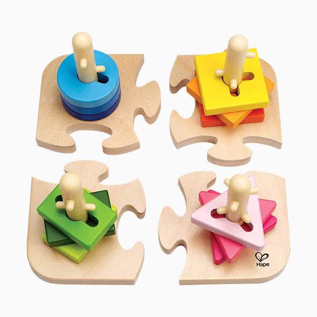 Hape Creative Peg Puzzle (16 Pieces)