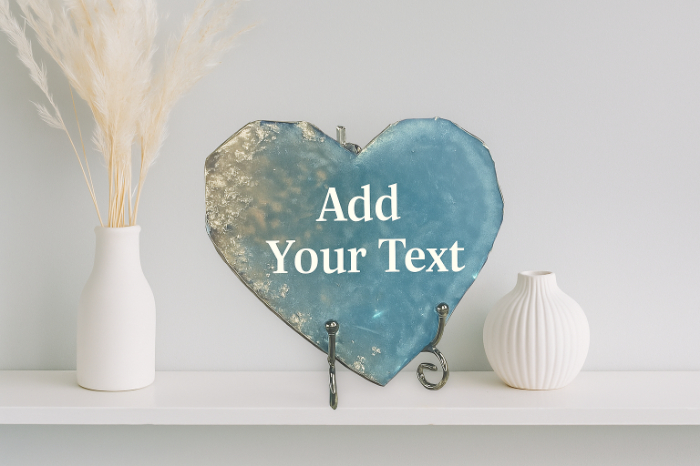 Handmade Customized Resin Heart Plaque