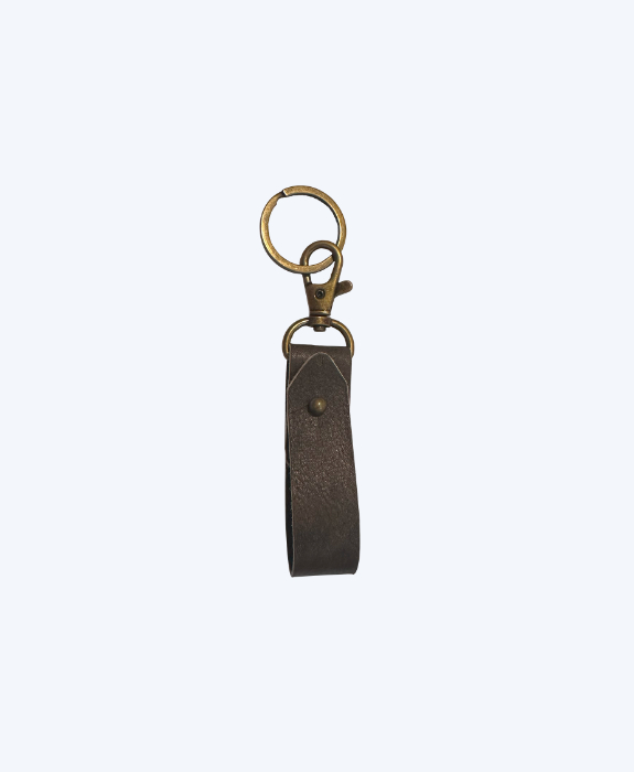 Handmade Genuine Leather Loop Keychain