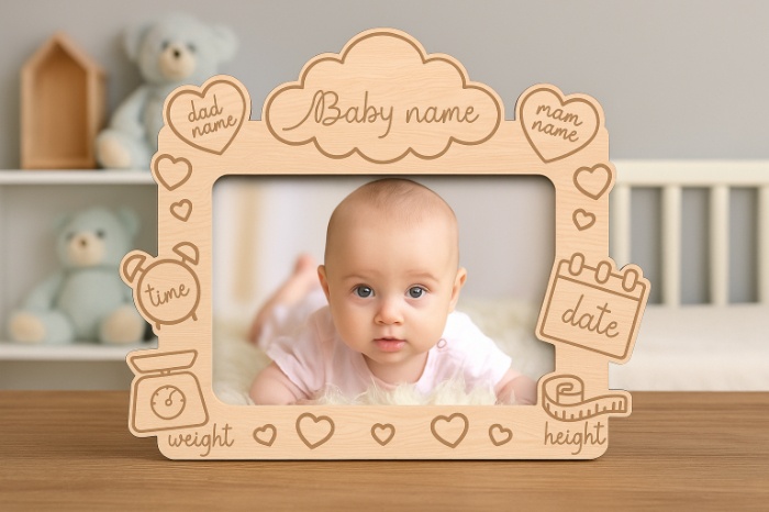 Little Love Story – Engraved Baby Frame